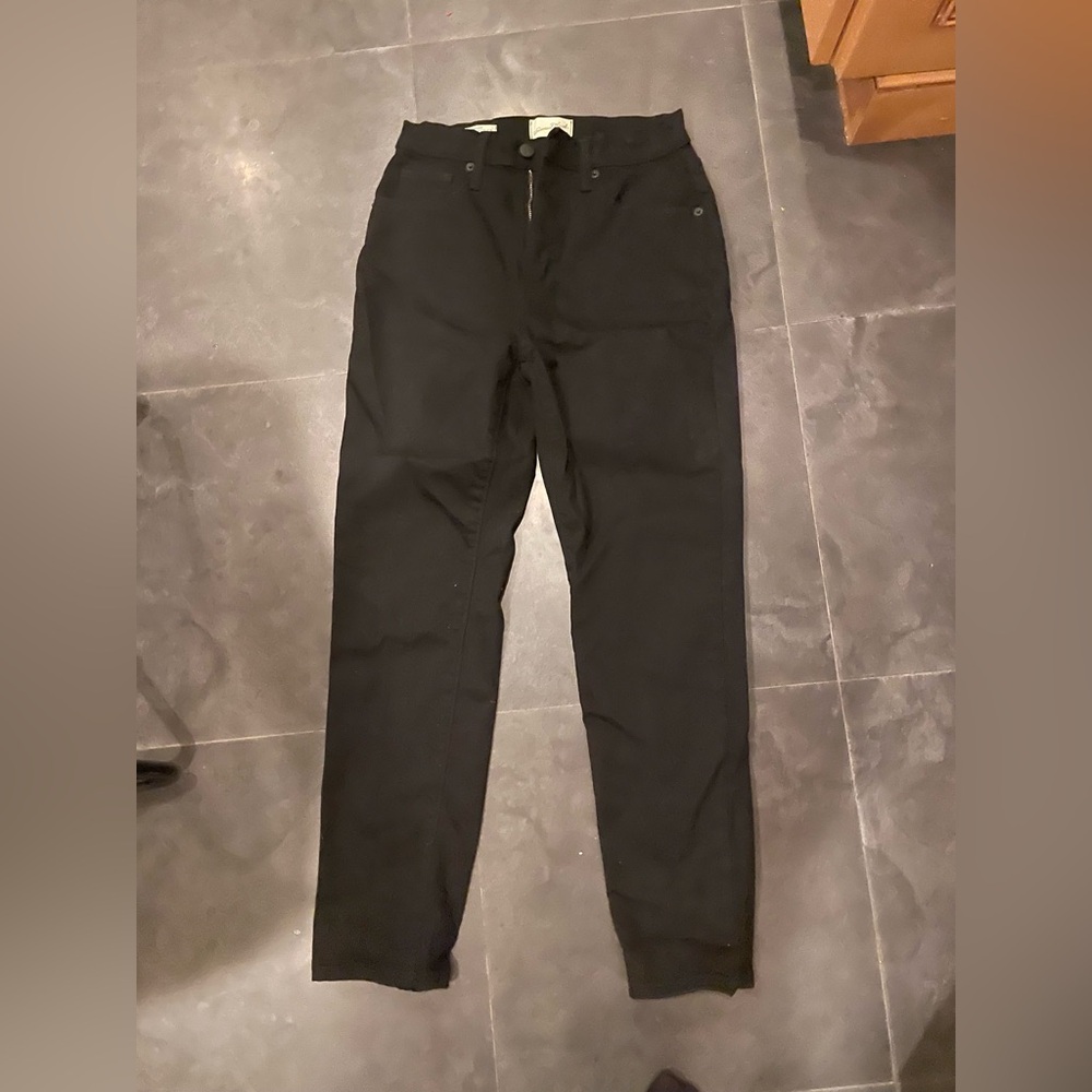 High rise black jeans size 0